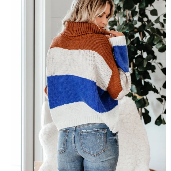 DIMA Striped Loose Knit Oversized Sweater - Picture 2 of 8